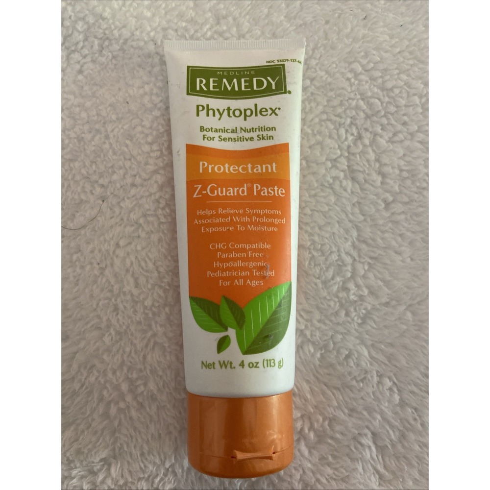 Medline Remedy Phytoplex Z-Guard Skin Protectant Paste Botanical 4 oz New